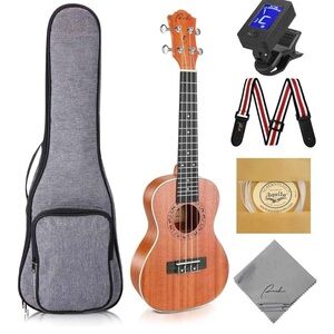 Ranch Ukulele Bundle with Case and Accessories